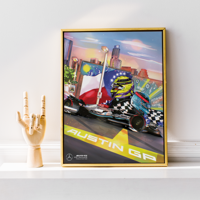 USA 2023 Mercedes F1 Poster
