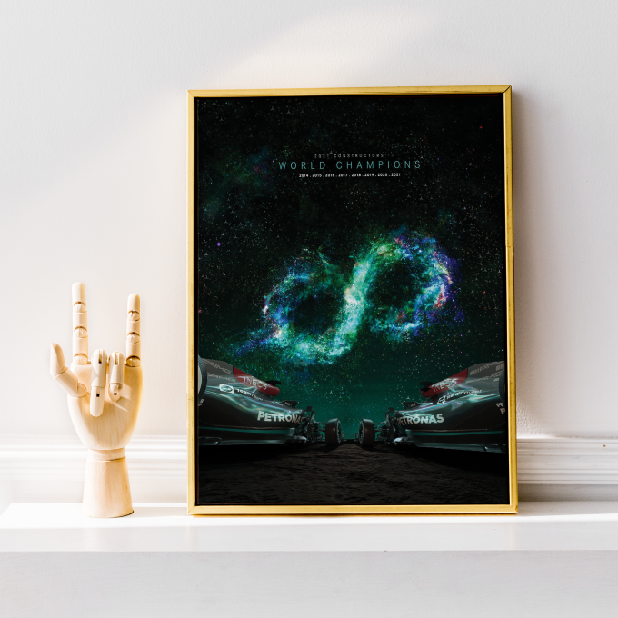 2021 Mercedes Champions F1 Poster