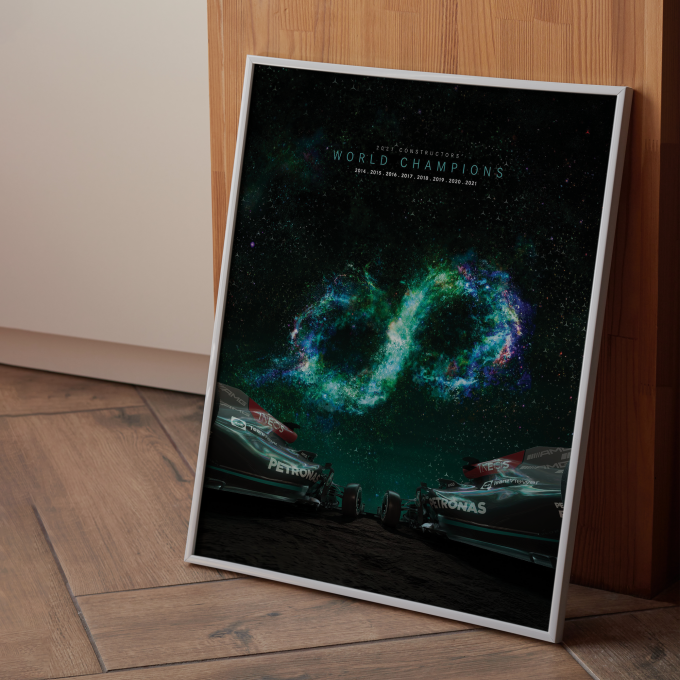 2021 Mercedes Champions F1 Poster