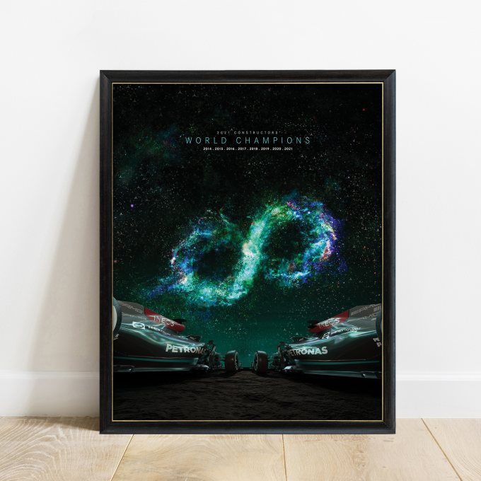 2021 Mercedes Champions F1 Poster