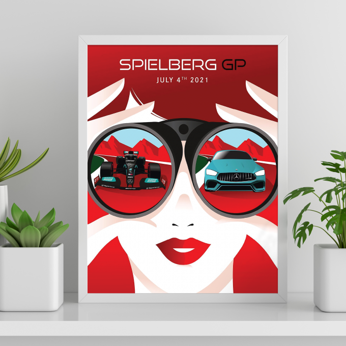 Austria 2021 Mercedes F1 Poster (Copy)