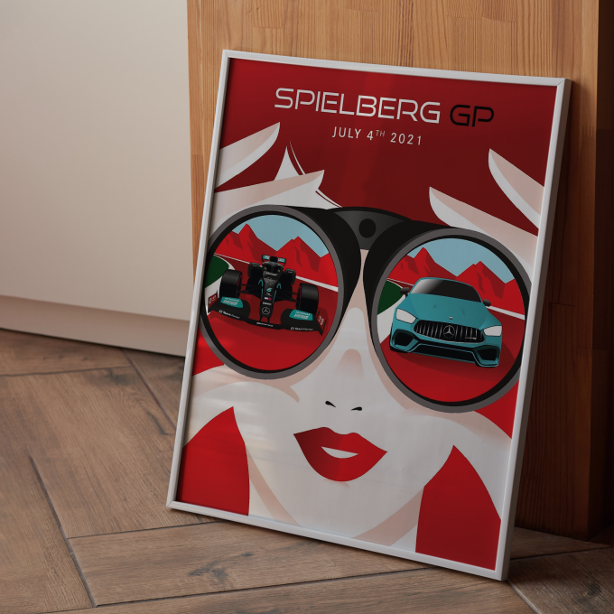 Austria 2021 Mercedes F1 Poster (Copy)
