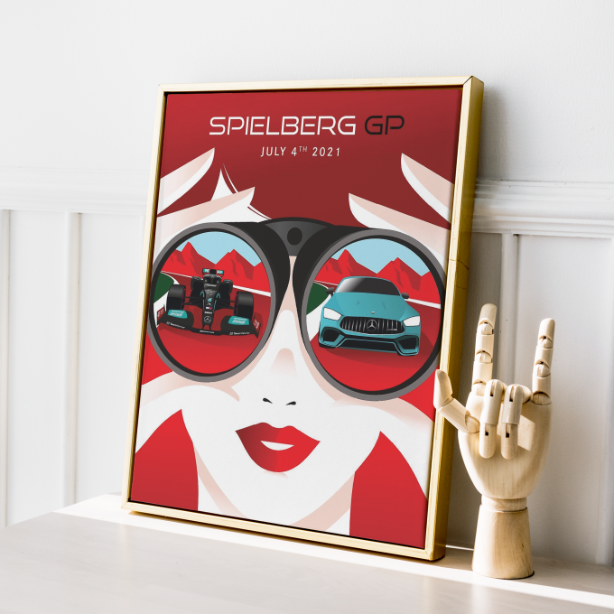 Austria 2021 Mercedes F1 Poster (Copy)