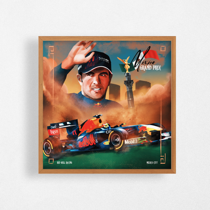 Mexico 2023 Red Bull F1 Poster