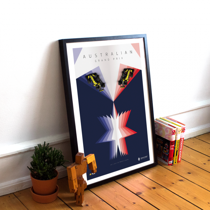 Australia 2018 Renault F1 Poster