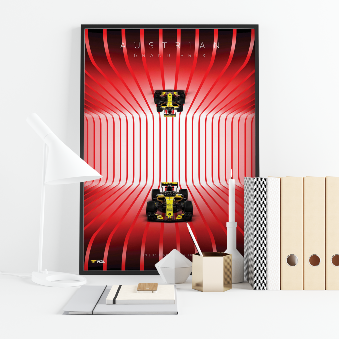 Austria 2018 Renault F1 Poster