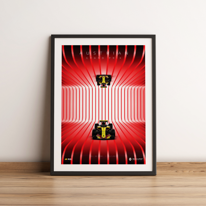 Austria 2018 Renault F1 Poster