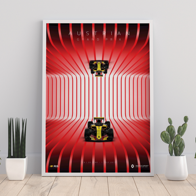 Austria 2018 Renault F1 Poster
