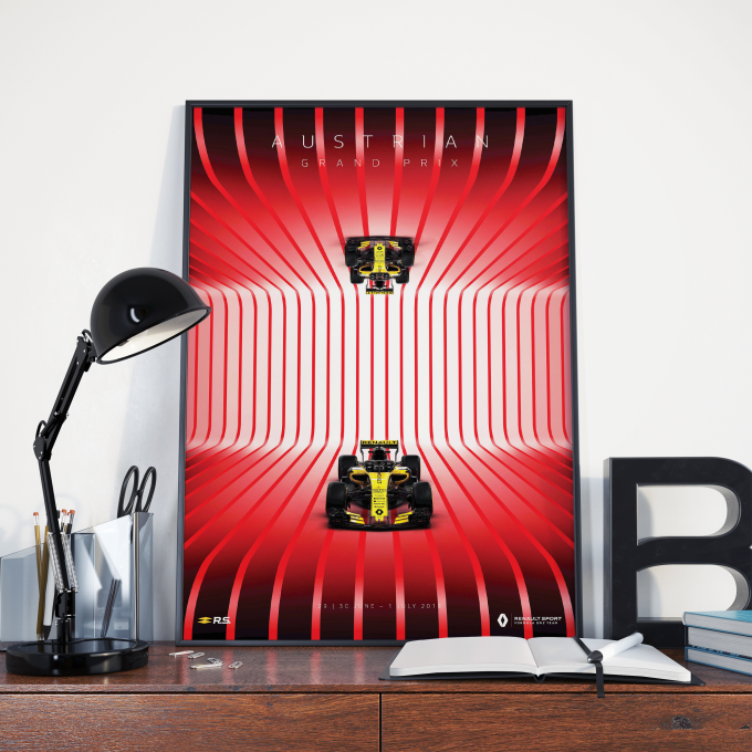 Austria 2018 Renault F1 Poster