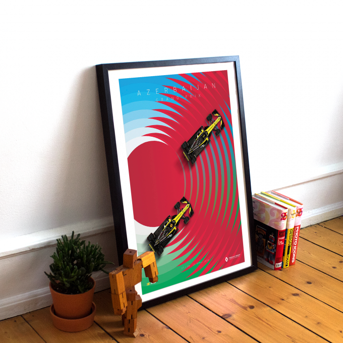 Azerbaijan 2018 Renault F1 Poster