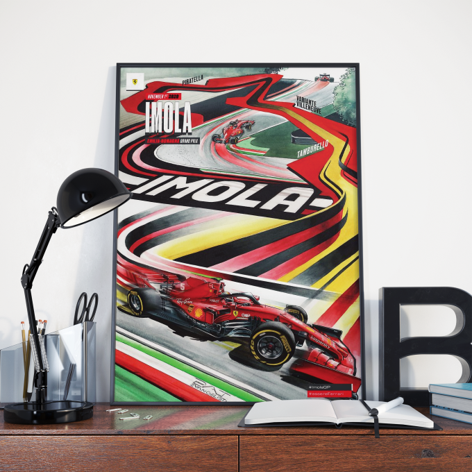 Italy 2020 Ferrari F1 Poster