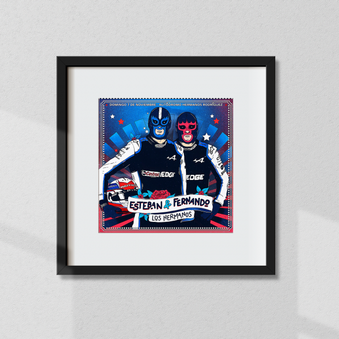 Mexico 2021 Alpine F1 Poster