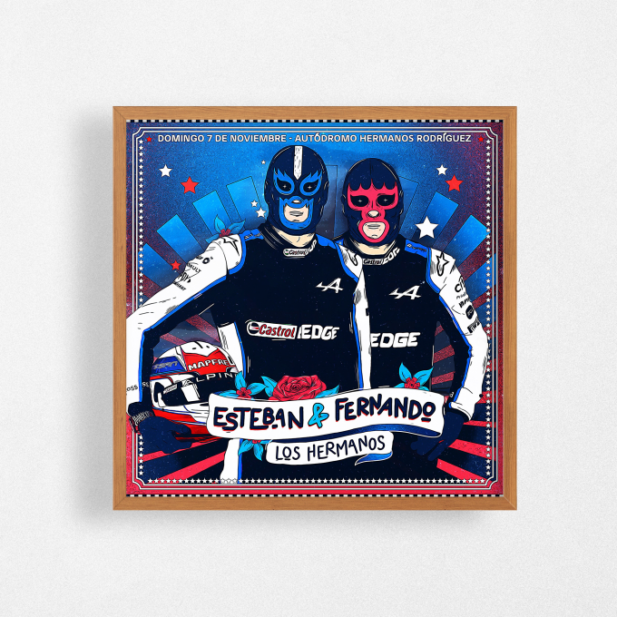 Mexico 2021 Alpine F1 Poster