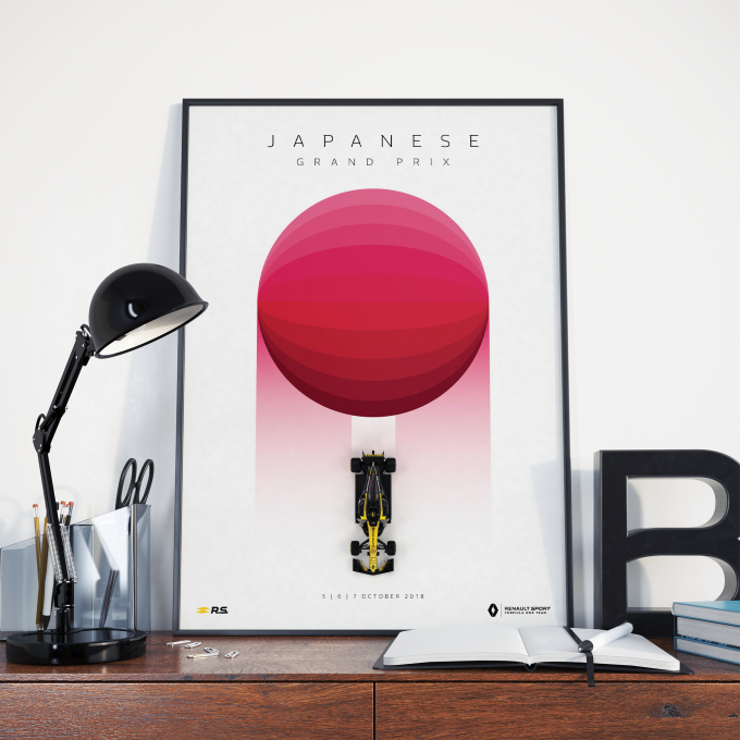 USA 2018 Renault F1 Poster