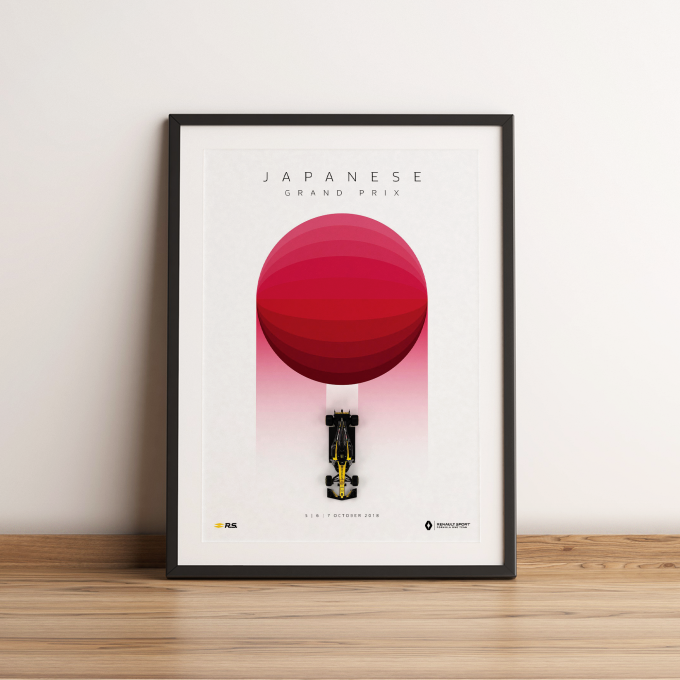 USA 2018 Renault F1 Poster