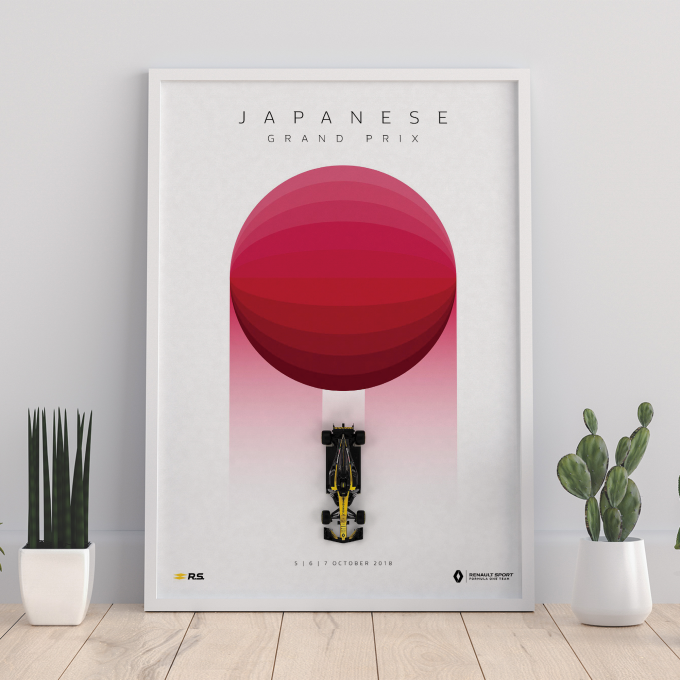 USA 2018 Renault F1 Poster