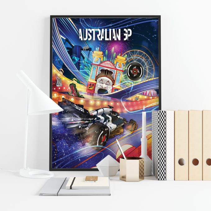 Australia 2023 Alpha Tauri F1 Poster
