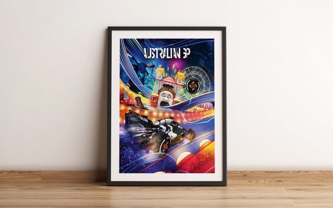 Australia 2023 Alpha Tauri F1 Poster