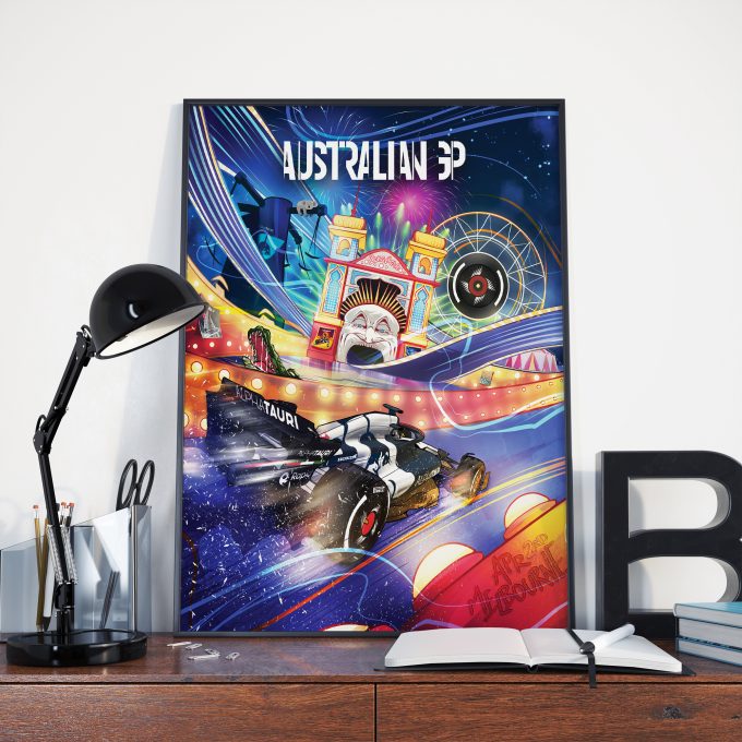 Australia 2023 Alpha Tauri F1 Poster
