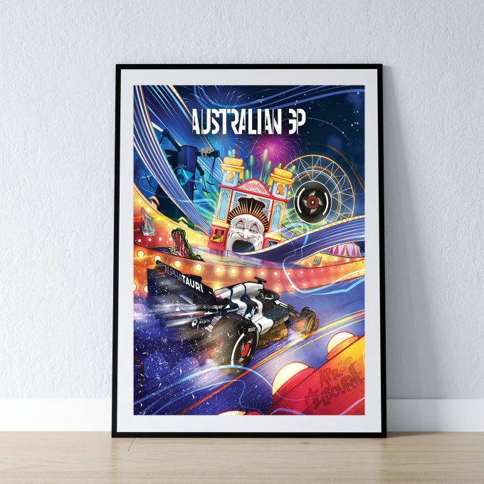 Australia 2023 Alpha Tauri F1 Poster