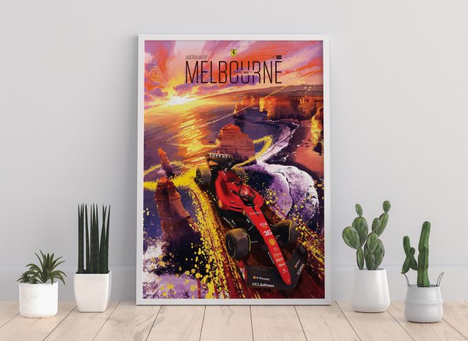 Australia 2023 Ferrari F1 Poster