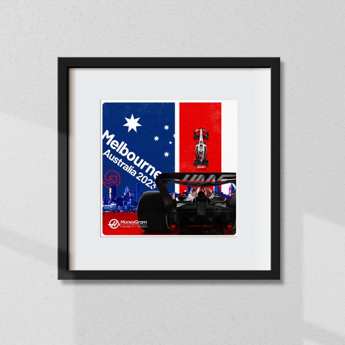 Australia 2023 Haas F1 Poster