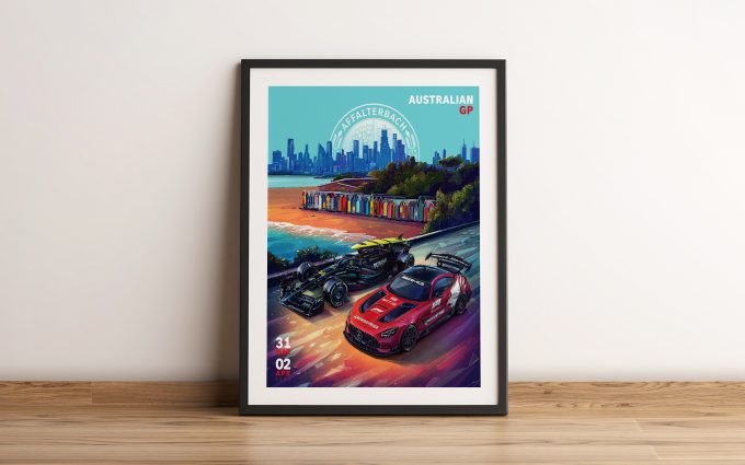 Australia 2023 Mercedes F1 Poster