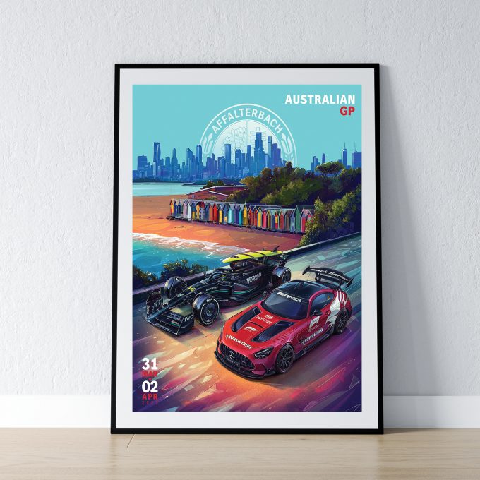 Australia 2023 Mercedes F1 Poster