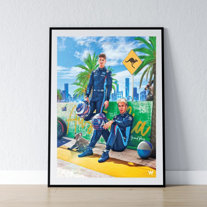 Australia 2023 Williams F1 Poster