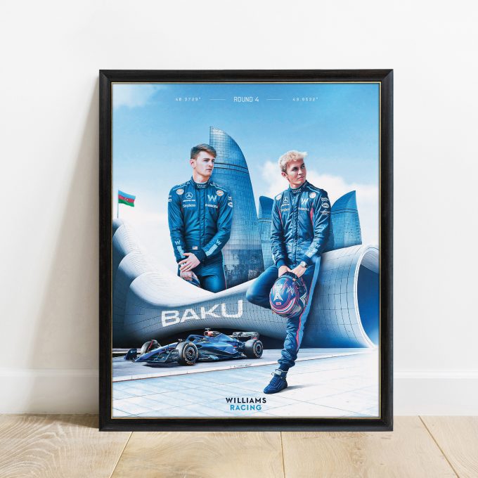 Azerbaijan 2023 Williams F1 Poster