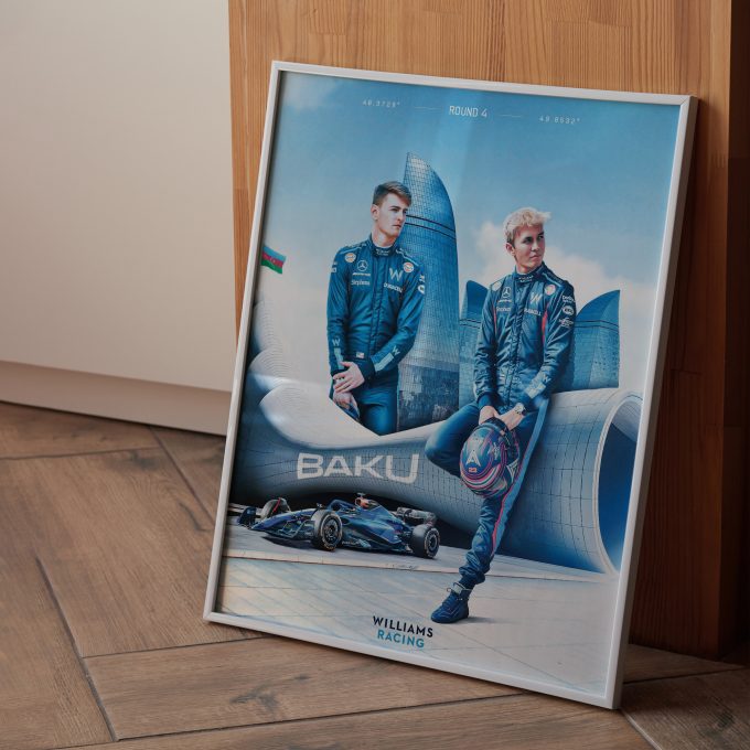 Azerbaijan 2023 Williams F1 Poster