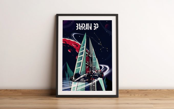 Bahrain 2023 Alpha Tauri F1 Poster