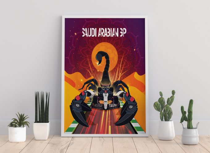 Saudi Arabia 2023 Alpha Tauri F1 Poster