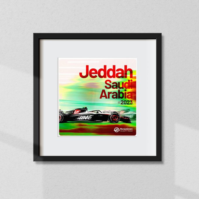 Saudi Arabia 2023 Haas F1 Poster