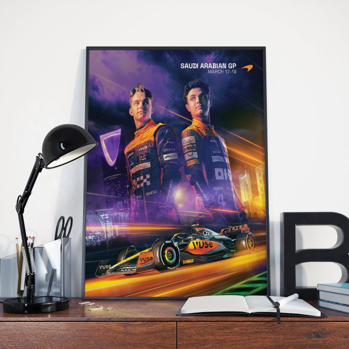 Saudi Arabia 2023 McLaren F1 Poster