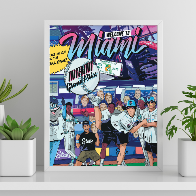 Miami 2023 Alfa Romeo F1 Poster