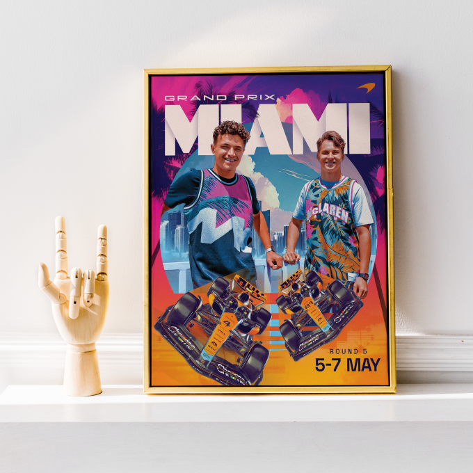Miami 2023 McLaren F1 Poster