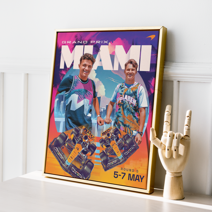 Miami 2023 McLaren F1 Poster