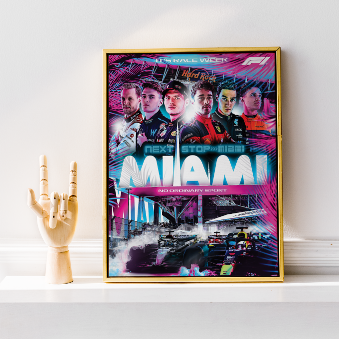 Miami 2023 Official F1 Poster