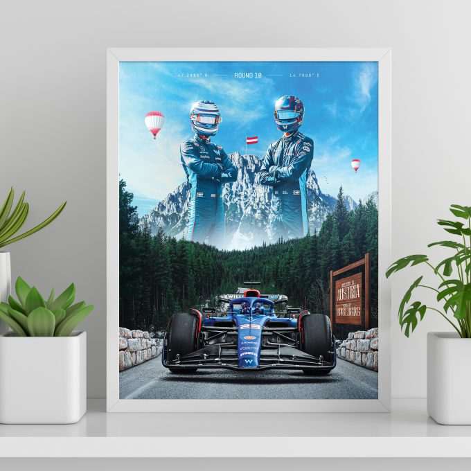 Austria 2023 Williams F1 Poster