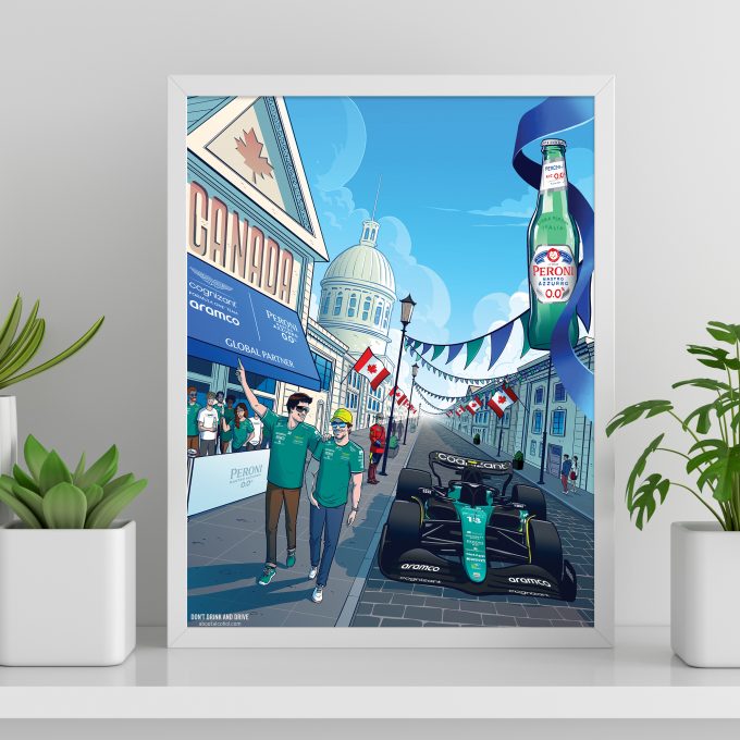 Canada 2023 Aston Martin F1 Poster