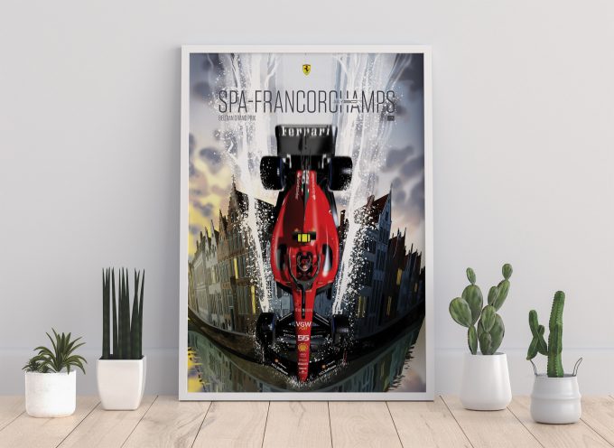 Belgium 2023 Ferrari F1 Poster