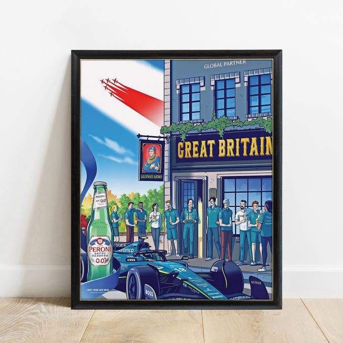 Silverstone Aston Martin 2023 F1 Poster