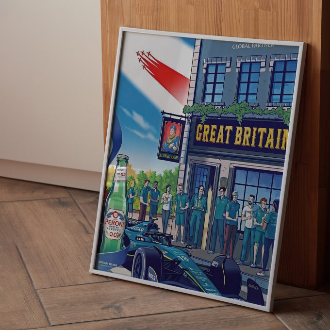 Silverstone Aston Martin 2023 F1 Poster