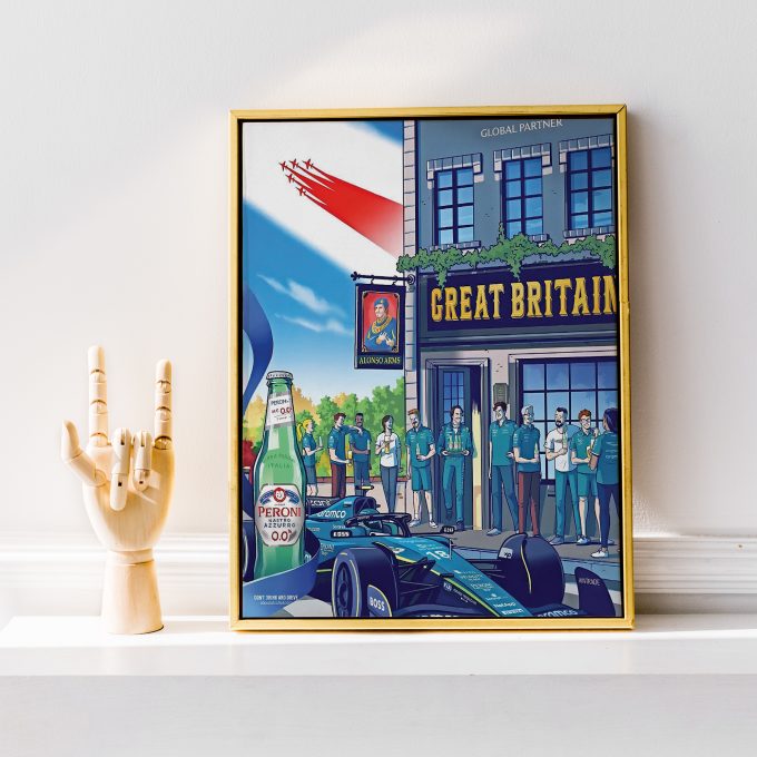 Silverstone Aston Martin 2023 F1 Poster