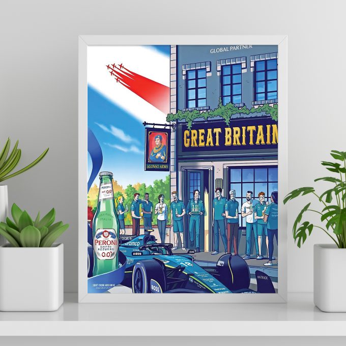 Silverstone Aston Martin 2023 F1 Poster