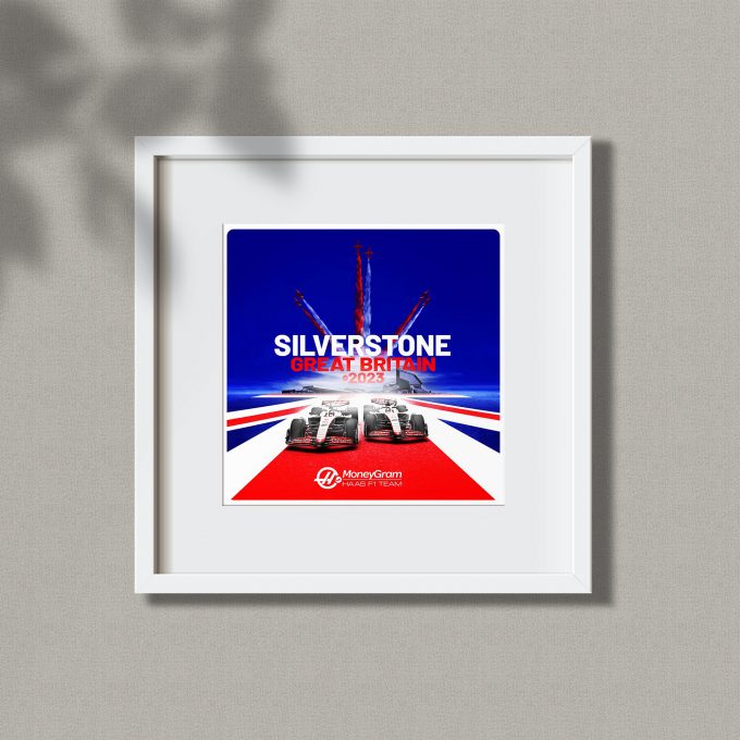 Great Britain 2023 Haas F1 Poster