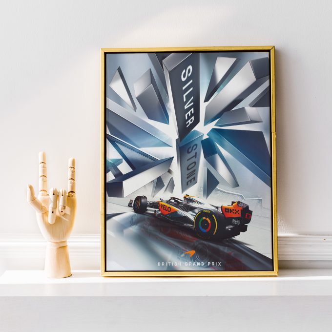 Silverstone McLaren 2023 F1 Poster