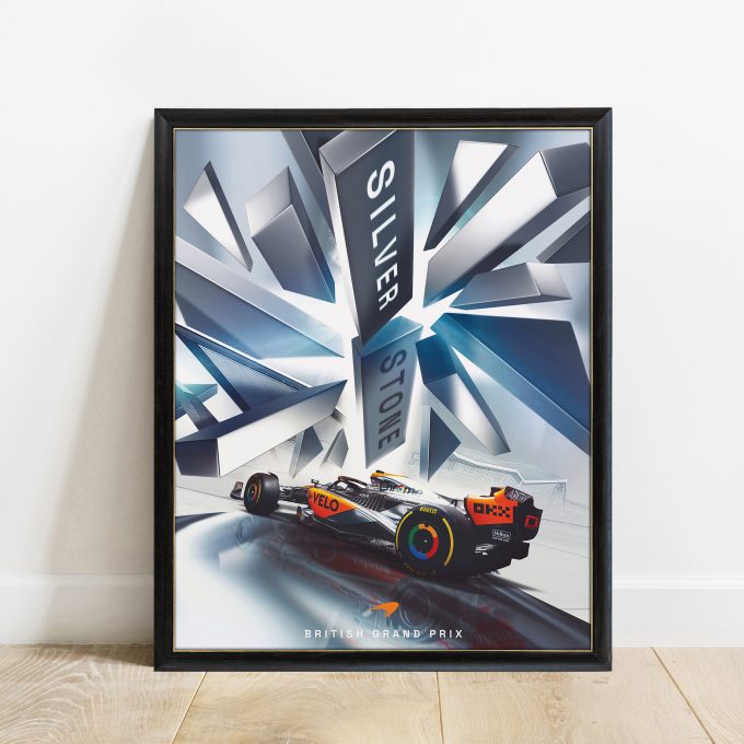 Silverstone McLaren 2023 F1 Poster
