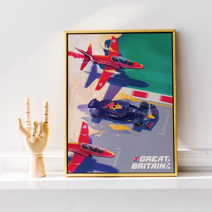 Silverstone Red Bull 2023 F1 Poster